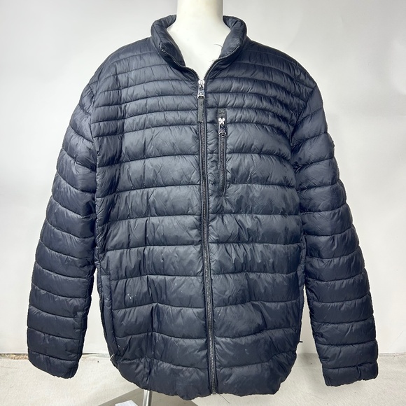 Calvin Klein Men’s Black Packable Water-Resistant Puffer Jacket Size XXL - Picture 1 of 8